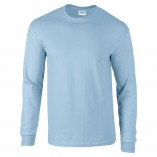 Adult Unisex Ultra Cotton Long Sleeve T-Shirt Light Blue Front