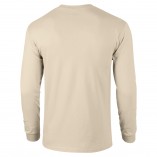 Adult Unisex Ultra Cotton Long Sleeve T-Shirt Sand Back