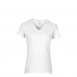 Women's Soft Style Junior Fit V-Neck T-Shirt White
