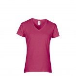 Women's Soft Style Junior Fit V-Neck T-Shirt Berry