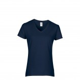 Women's Soft Style Junior Fit V-Neck T-Shirt Navy