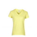 5V00L-393C_ corn silk-5.3 oz- heavy cotton- v neck-ladies shirts- t shirt design- graphic t shirts