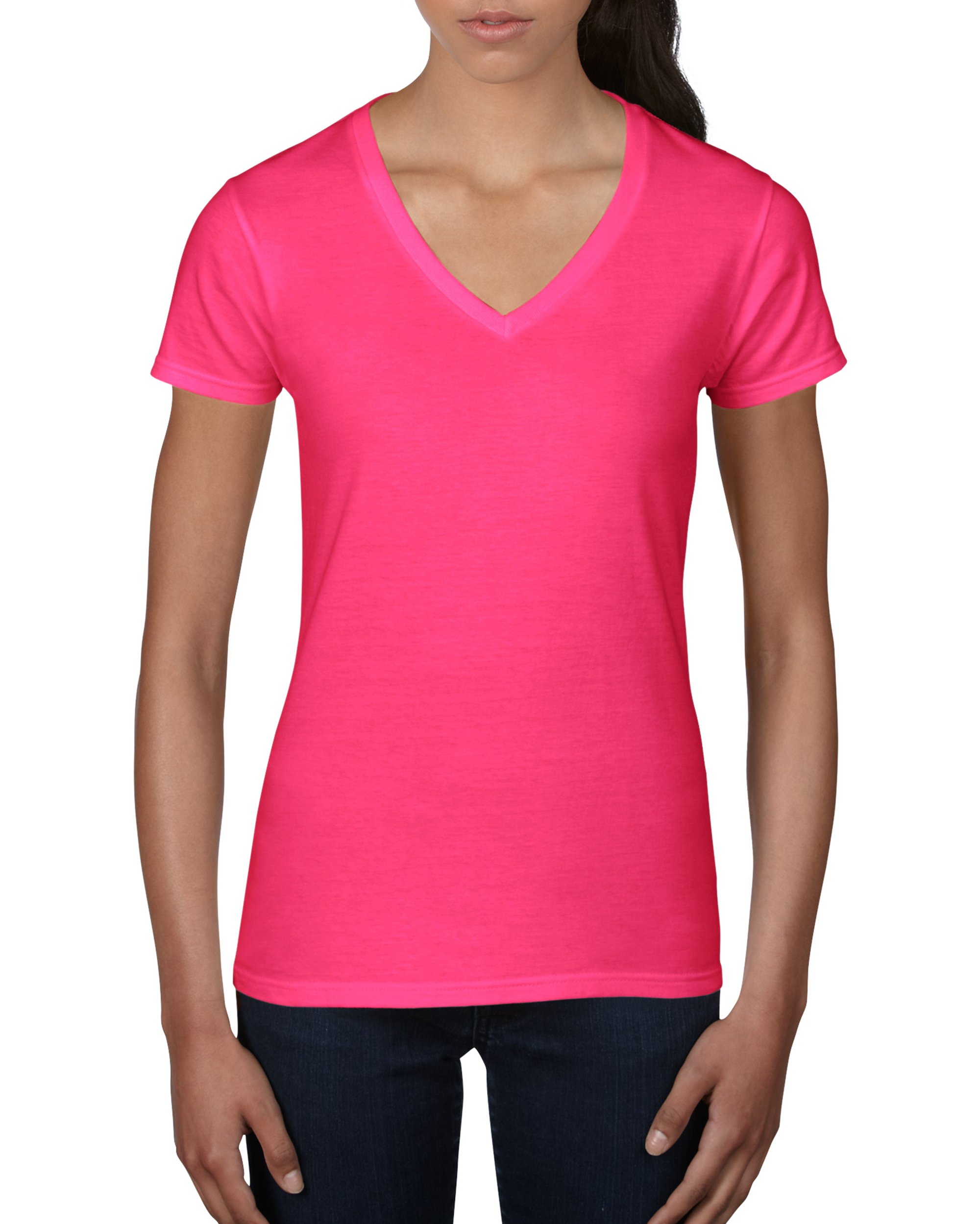 Anvil Ladies' Lightweight V‑Neck T‑Shirt - Team Shirt Pros